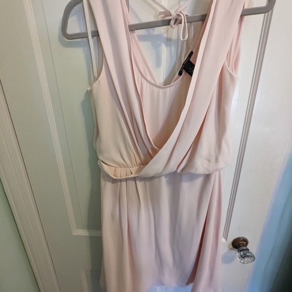 White House Black Market Blush Faux Wrap Dress Size 6 - Picture 2 of 4